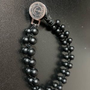 Men’s nautical black bracelet